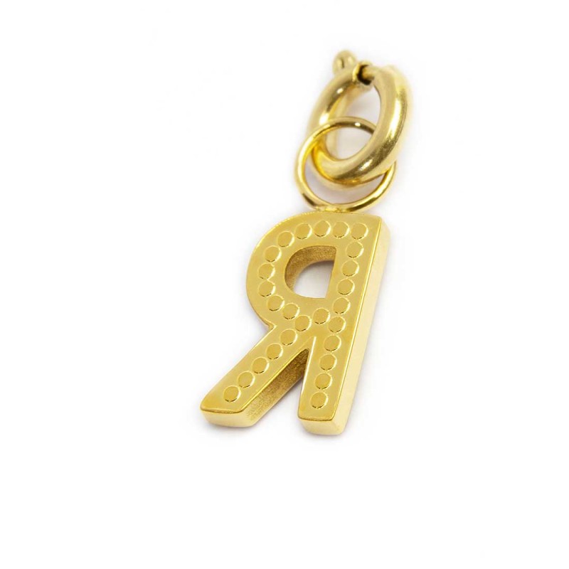 Charm lettera R con cristalli - Desidero
