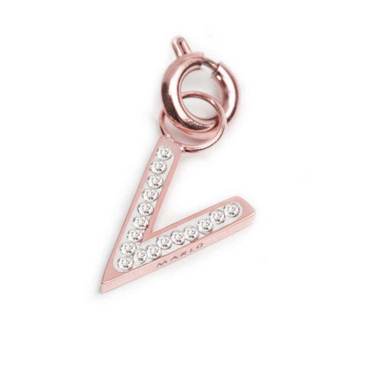 Charm lettera V con cristalli - Desidero