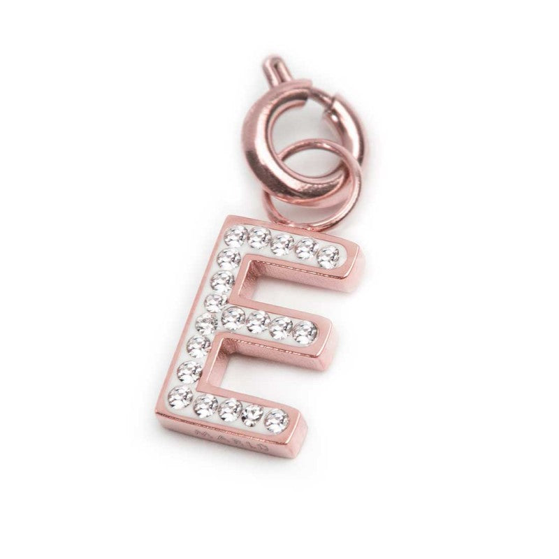 Charm lettera E con cristalli - Desidero