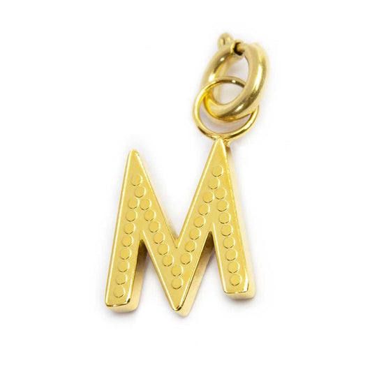 Charm lettera M con cristalli - Desidero