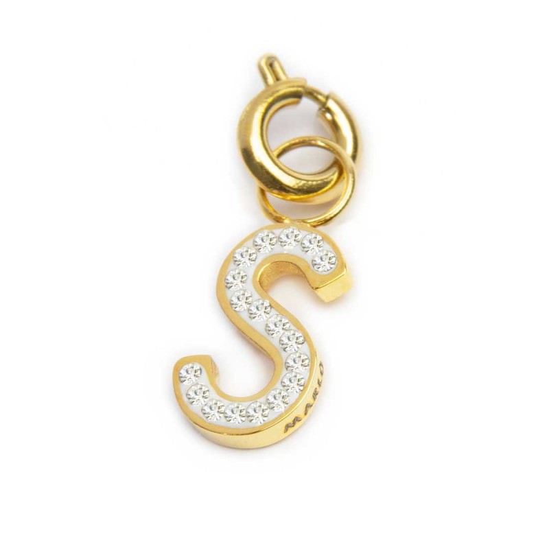 Charm lettera S con cristalli - Desidero