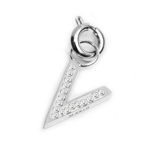 Charm lettera V con cristalli - Desidero