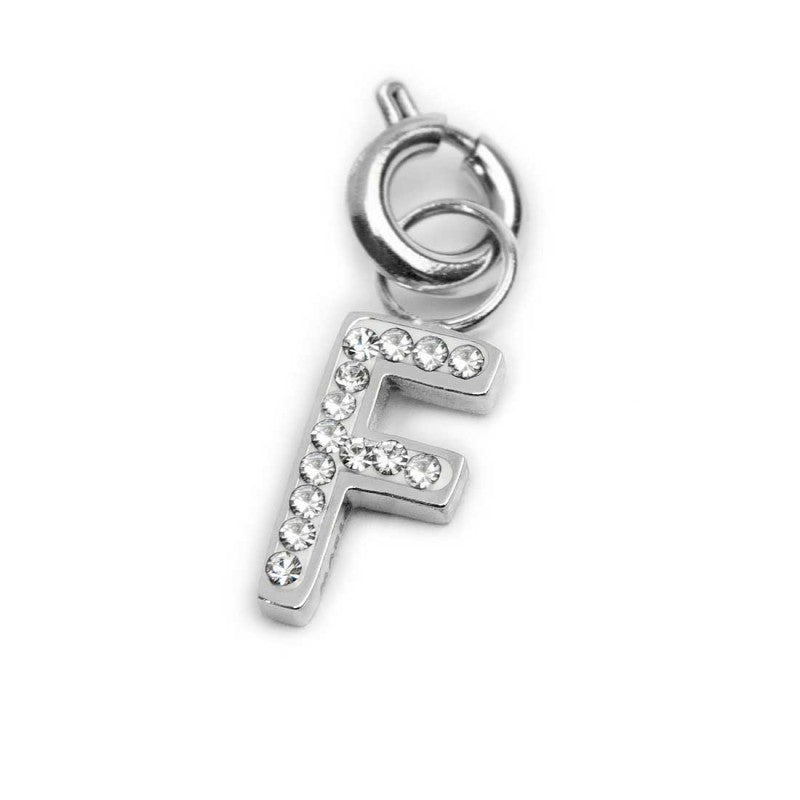 Charm lettera F con cristalli - Desidero