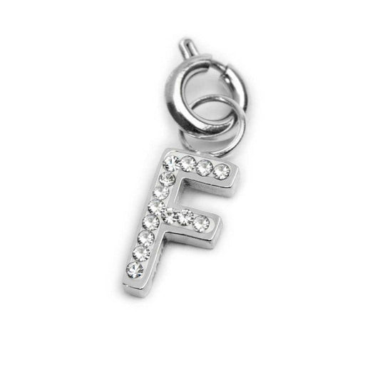 Charm lettera F con cristalli - Desidero