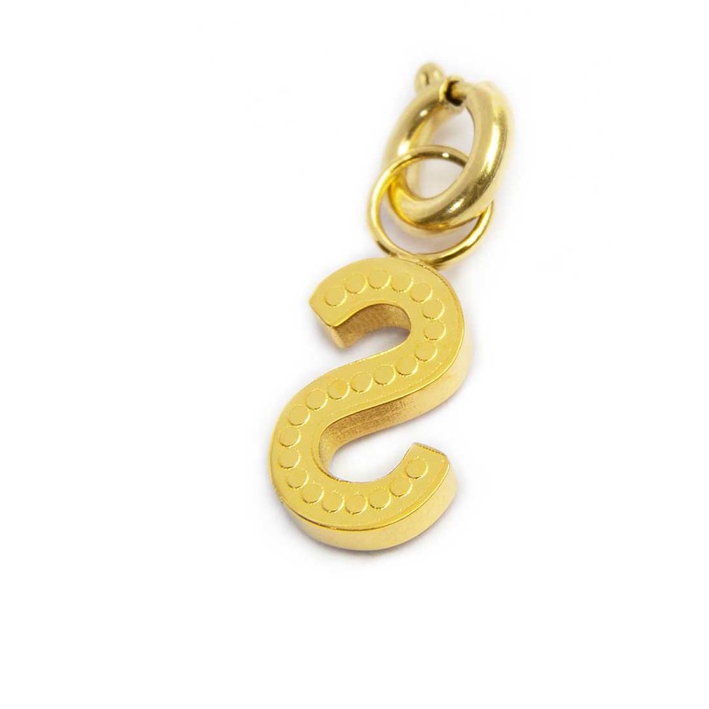 Charm lettera S con cristalli - Desidero