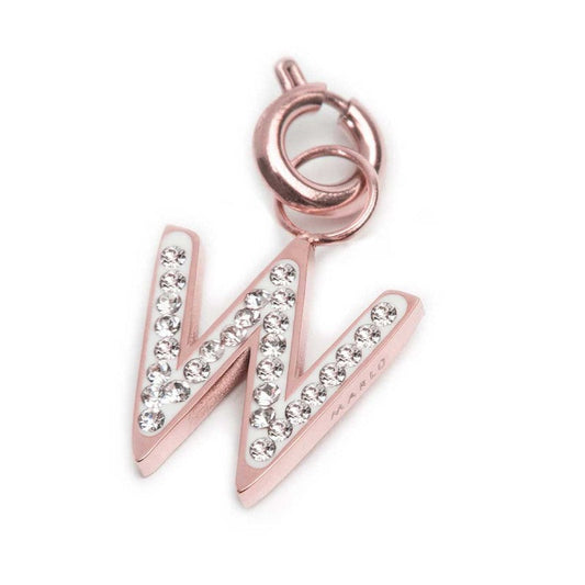 Charm lettera W con cristalli - Desidero