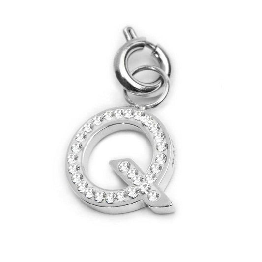 Charm lettera Q con cristalli - Desidero