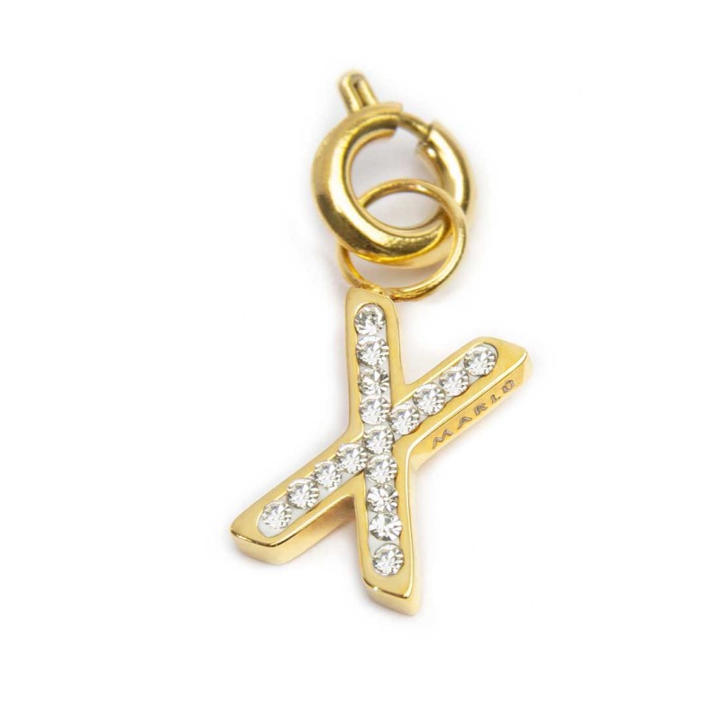 Charm lettera X con cristalli - Desidero