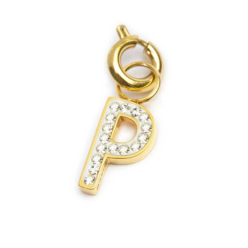 Charm lettera P con cristalli - Desidero
