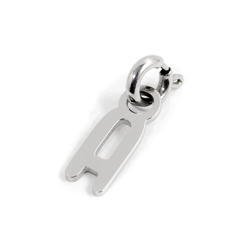 CHARM LETTERA ACCIAIO