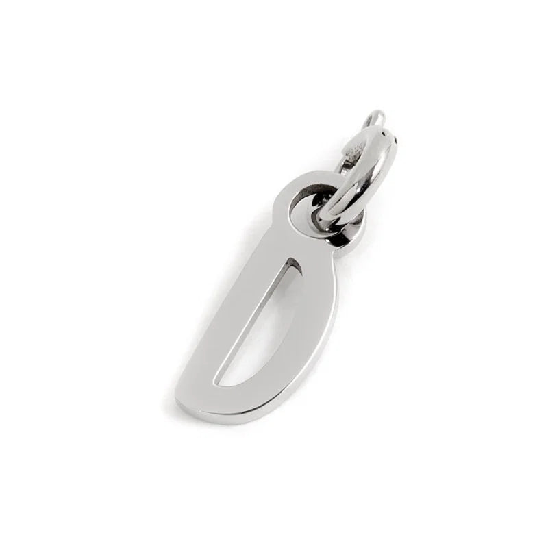 CHARM LETTERA ACCIAIO
