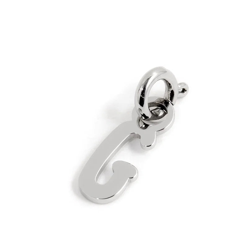 CHARM LETTERA ACCIAIO