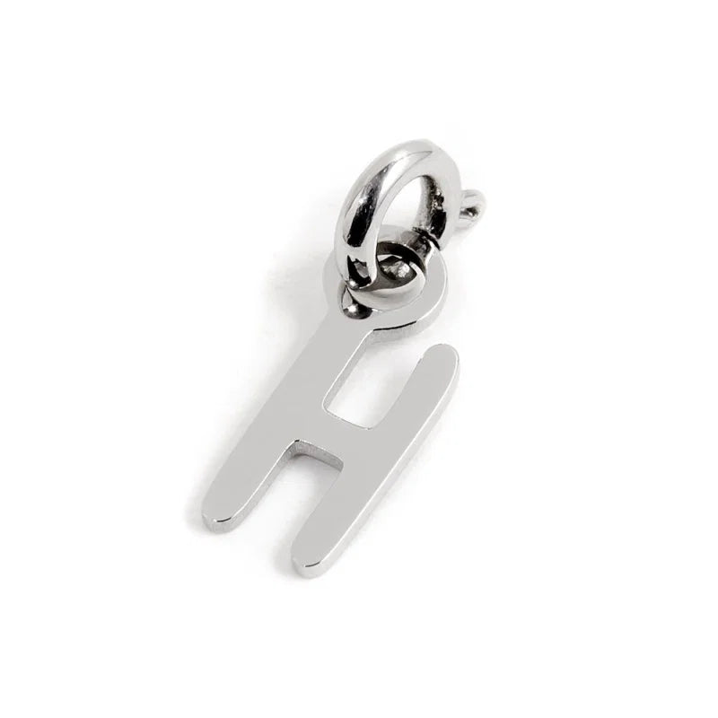 CHARM LETTERA ACCIAIO