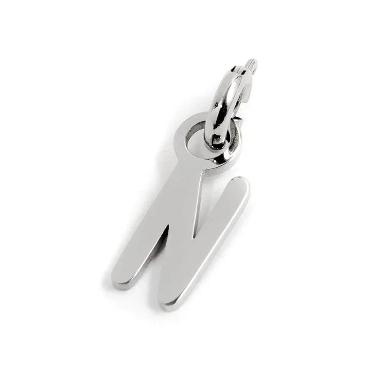 CHARM LETTERA ACCIAIO