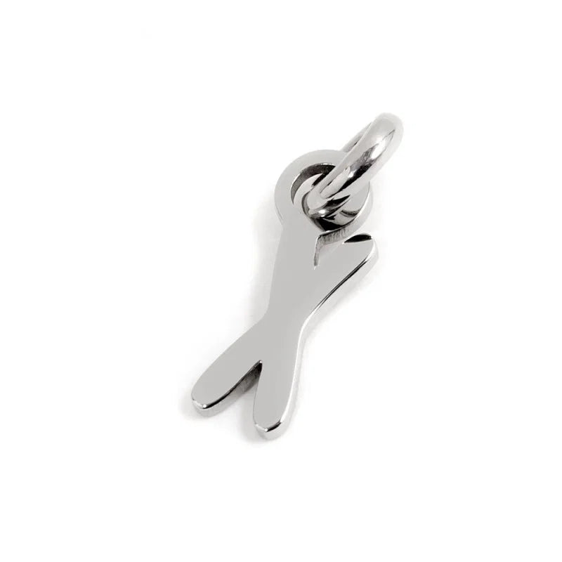 CHARM LETTERA ACCIAIO