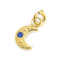 Carica l'immagine nel visualizzatore della galleria, 18CH127G CHARM LUNA CON ZIRCONE BLU
