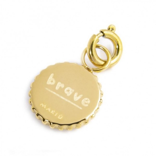Charm Medaglietta Con Sole E Strass - Desidero