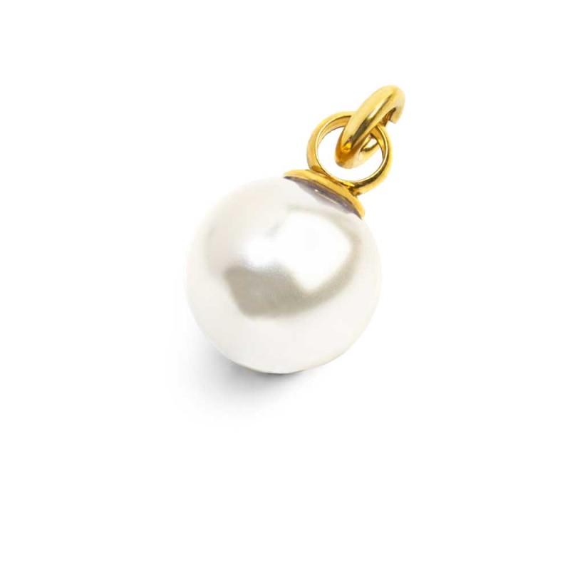 Charm perla rivestita 10mm