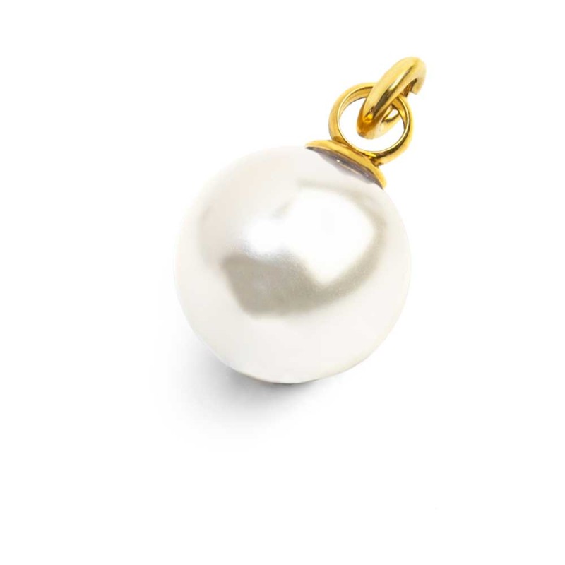 Charm perla rivestita 12mm