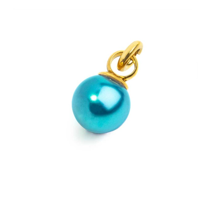 Charm perla rivestita 8mm