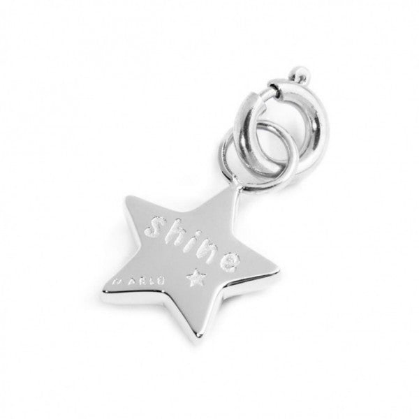 Charm Stella Con Zircone Azzurro - Desidero