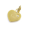 Carica l'immagine nel visualizzatore della galleria, 15CH152G CHARM TATA A FORMA DI CUORE CON CRISTALLO BIANCO
