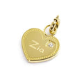 Carica l'immagine nel visualizzatore della galleria, 15CH151G CHARM ZIA A FORMA DI CUORE CON CRISTALLO BIANCO
