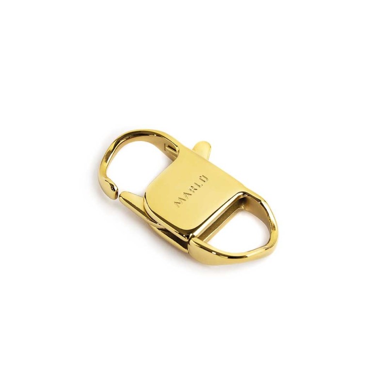 Chiusura a moschettone 3,2cm pvd oro