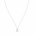 Carica l'immagine nel visualizzatore della galleria, COLLANA RODIATO BIANCO E CRYSTA
