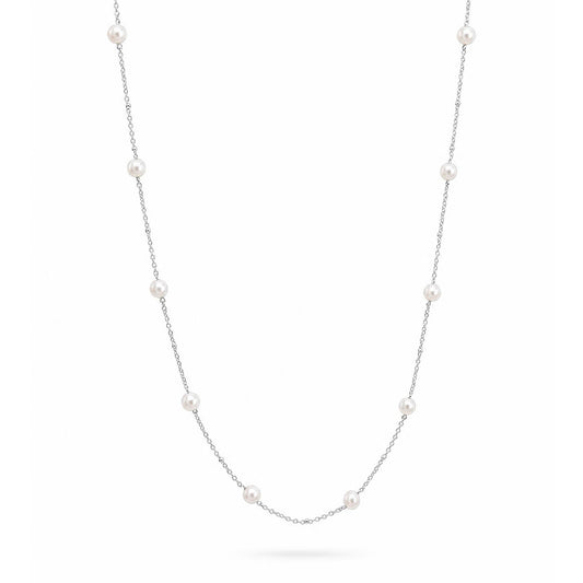 COLLANA RODIATO BIANCO CM 43