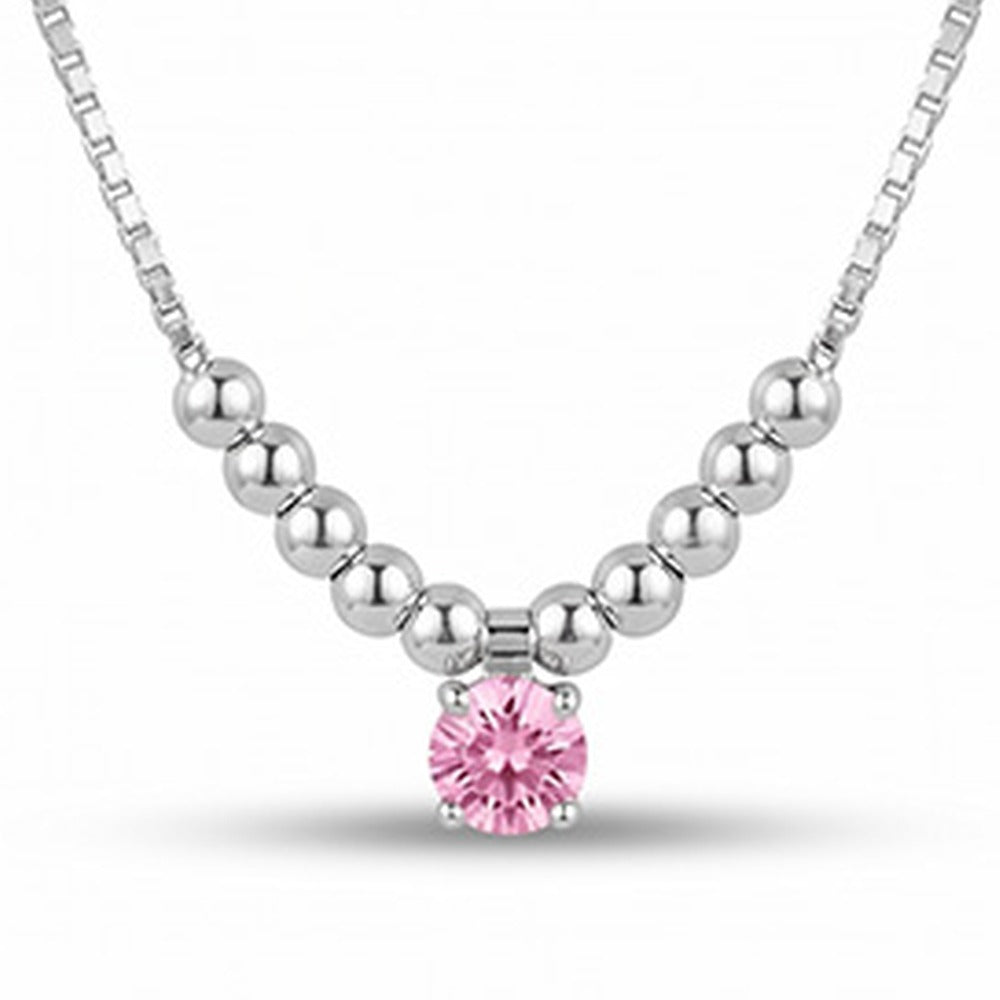 COLLANA RODIATO ROSA CM 43