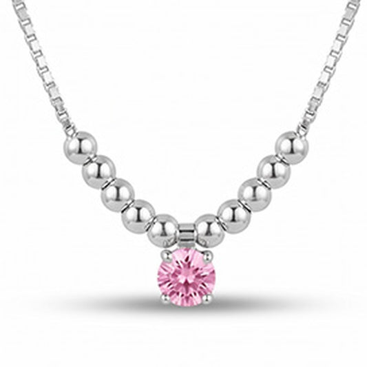 COLLANA RODIATO ROSA CM 43