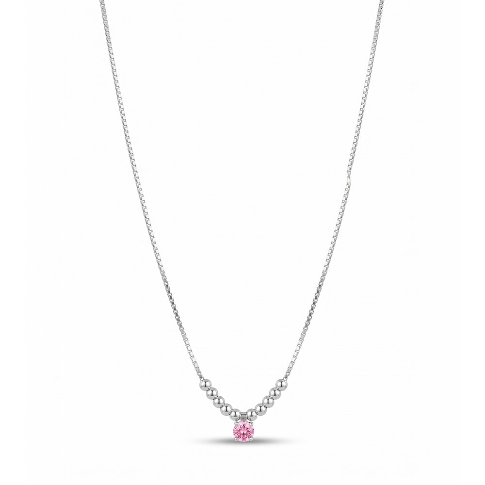 COLLANA RODIATO ROSA CM 43