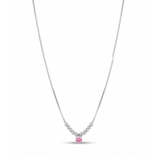 COLLANA RODIATO ROSA CM 43