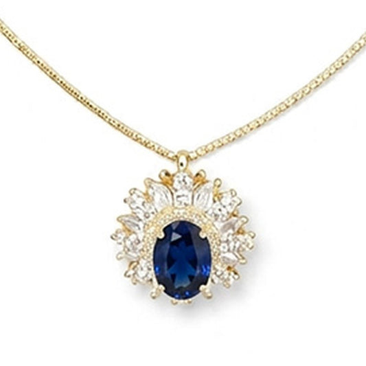 COLLANA DORATO AZZURRO/BLU ZAFF