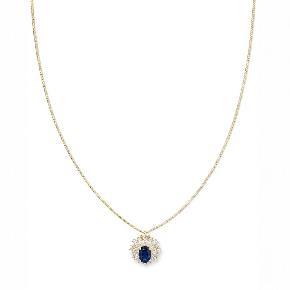 COLLANA DORATO AZZURRO/BLU ZAFF