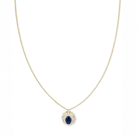 COLLANA DORATO AZZURRO/BLU ZAFF