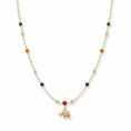 Carica l'immagine nel visualizzatore della galleria, COLLANA DORATO ROSSO CM 43
