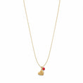Carica l'immagine nel visualizzatore della galleria, COLLANA DORATO ROSSO CM 43
