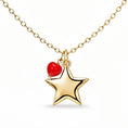Carica l'immagine nel visualizzatore della galleria, COLLANA DORATO ROSSO CM 43
