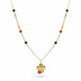 Carica l'immagine nel visualizzatore della galleria, COLLANA DORATO ROSSO CM 43
