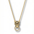 Carica l'immagine nel visualizzatore della galleria, COLLANA A GIROCOLLO CON LEOPARDO PENDENTE
