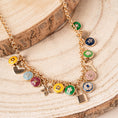 Carica l'immagine nel visualizzatore della galleria, COLLANA GIROCOLLO CON CHARM COLORATI
