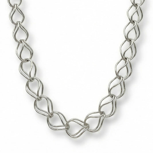 COLLANA LUNGA A CATENA CON MAGLIE MINIMALI