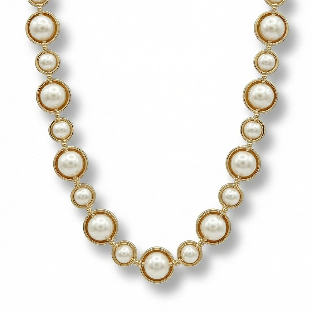 COLLANA GIROCOLLO CON PERLE
