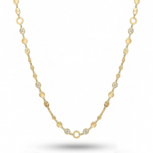 COLLANA LUNGA CON DETTAGLI MARTELLATI