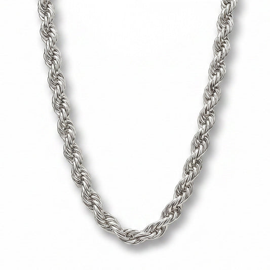 COLLANA LUNGA A CATENA INTRECCIATA LISCIA