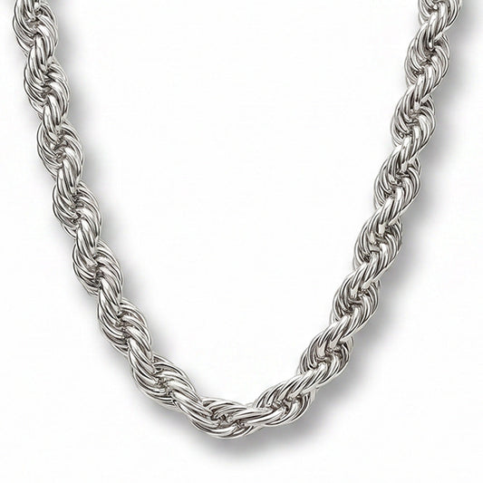 COLLANA LUNGA A CATENA INTRECCIATA LISCIA