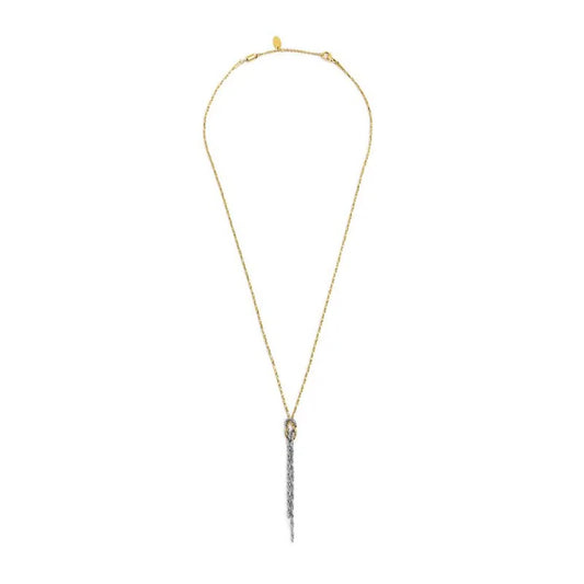COLLANA A Y CON NODO CATENA SNAKE E CATENA FOXTAIL