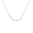 Carica l'immagine nel visualizzatore della galleria, Collana catena cross con perle ovali centrali
